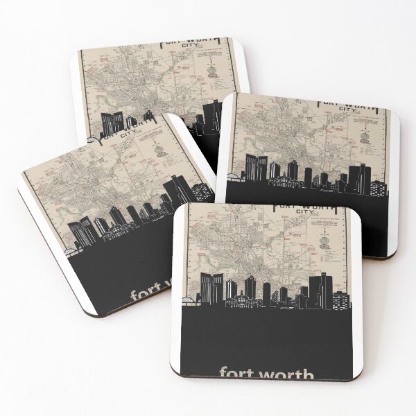 Item preview, fort worth skyline designed and sold by BekimART.