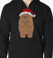 Grizzly Xmas Zipped Hoodie