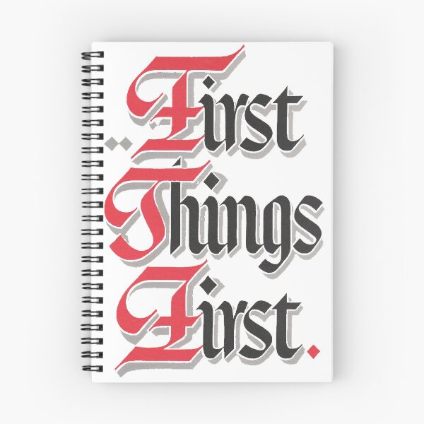 Item preview, First Things First - AA Slogan designed and sold by SoberTeeCo.