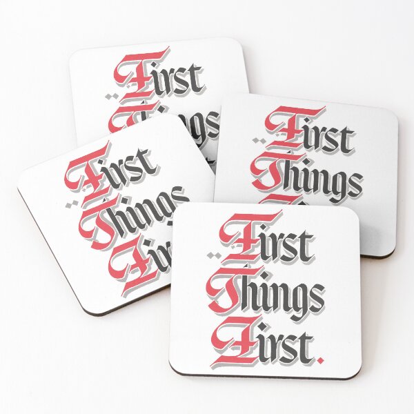 Item preview, First Things First - AA Slogan designed and sold by SoberTeeCo.