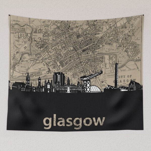Item preview, glasgow skyline designed and sold by BekimART.
