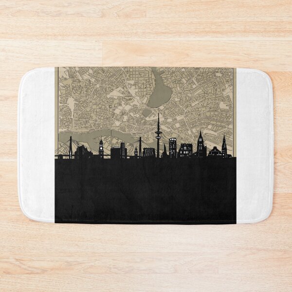 Item preview, hamburg skyline designed and sold by BekimART.
