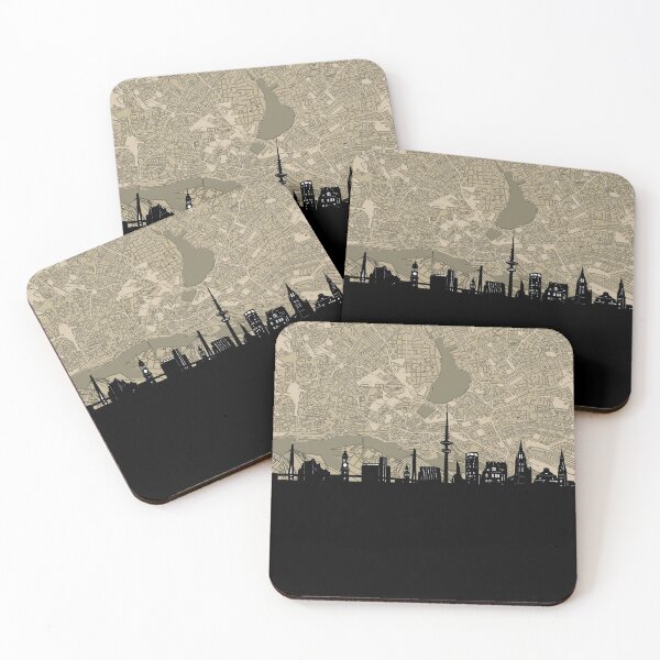 Item preview, hamburg skyline designed and sold by BekimART.