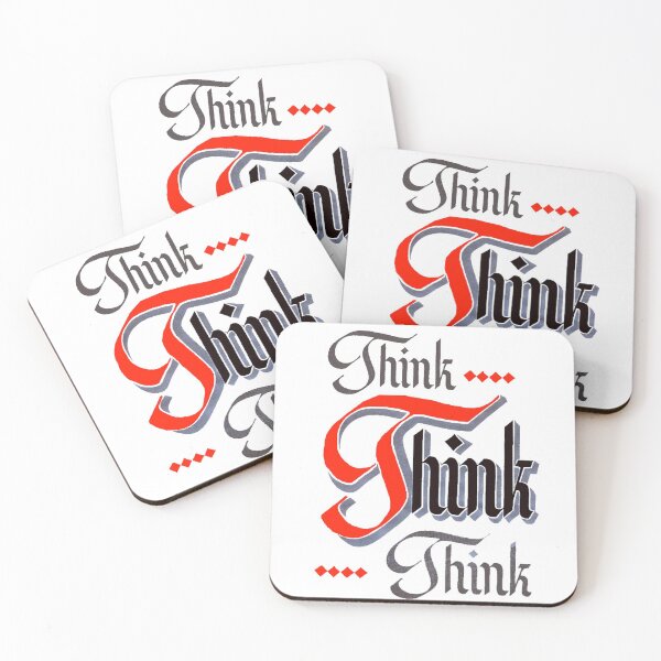 Item preview, Think Think Think - AA Slogan designed and sold by SoberTeeCo.