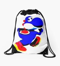 Blue Yoshi MInimalist Drawstring Bag