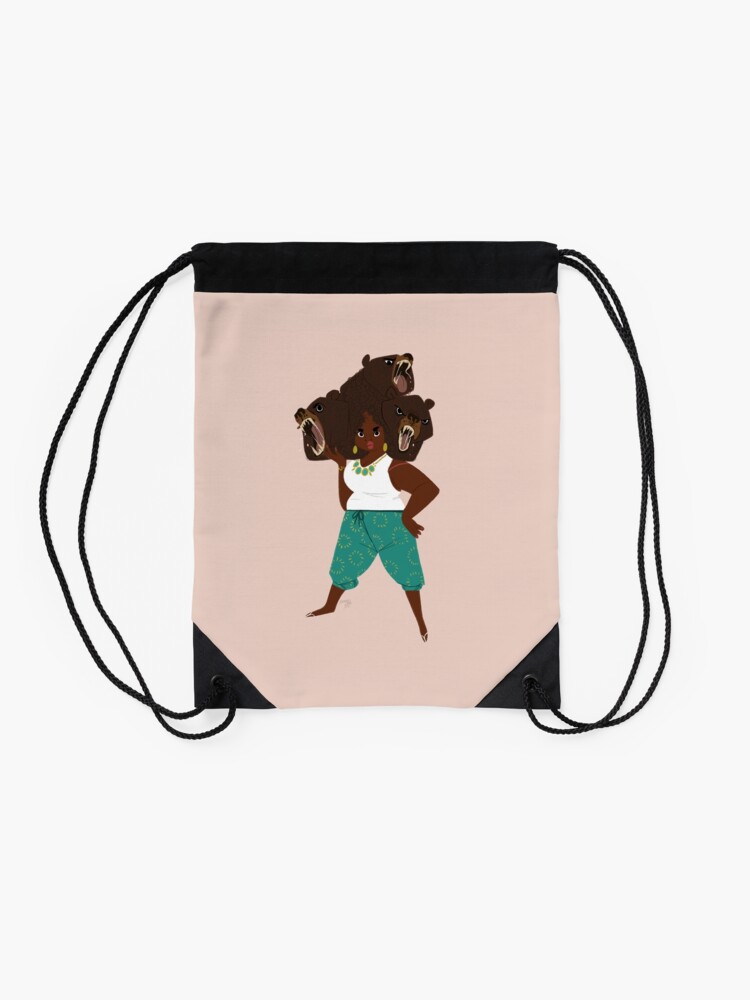 Thumbnail 2 of 3, Drawstring Bag, Bears designed and sold by reimenayee.