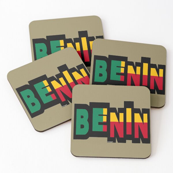 Item preview, Benin Font with Beninese Flag designed and sold by Havocgirl.