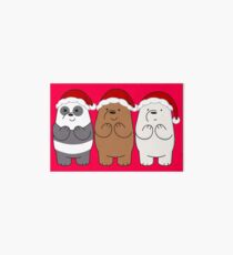 We Bare Bears Xmas Art Board Print