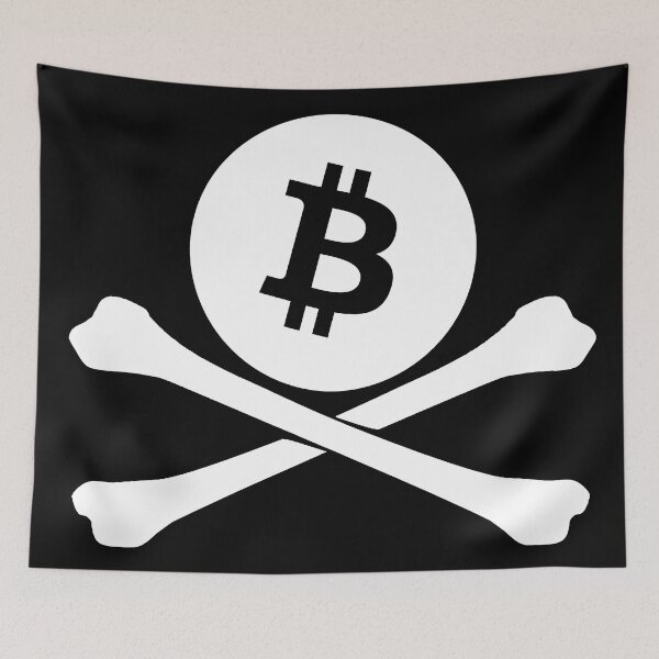 Artikelvorschau, Bitcoin Crossbones entworfen und verkauft von TheLastStand.