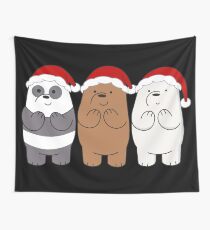 We Bare Bears Xmas Wall Tapestry