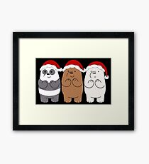 We Bare Bears Xmas Framed Print