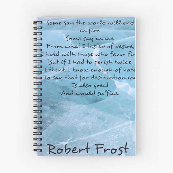 Aperçu de l'œuvre Feu et glace - Robert Frost (glace) créée et vendue par ClaraMB.