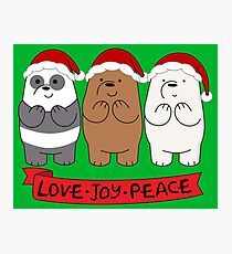 We Bare Bears Love Photographic Print