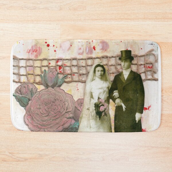 Item preview, Wedding Rose Art Journal Mixed Media Collage designed and sold by peonypours.