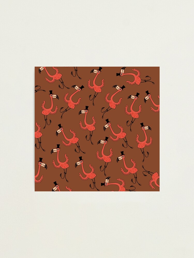 Thumbnail 1 of 3, Photographic Print, Flamingo Dance Party designed and sold by reimenayee.