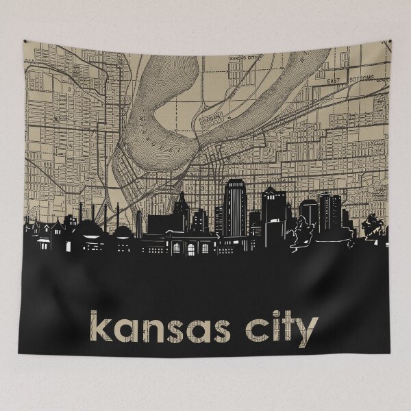 Item preview, kansas city skyline designed and sold by BekimART.