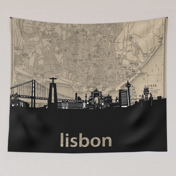 Item preview, lisbon skyline designed and sold by BekimART.