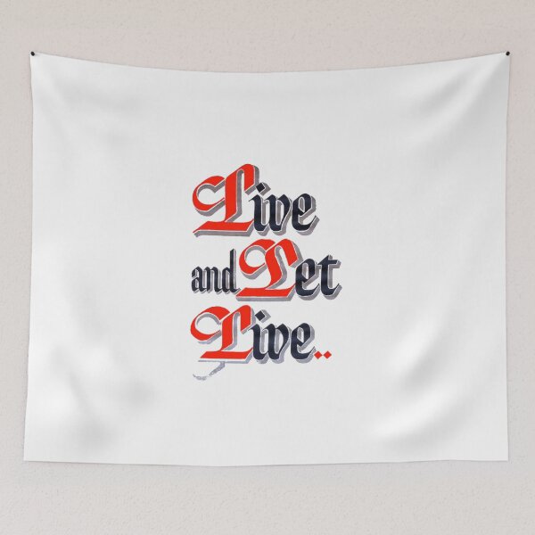 Item preview, Live And Let Live - AA Slogan  designed and sold by SoberTeeCo.