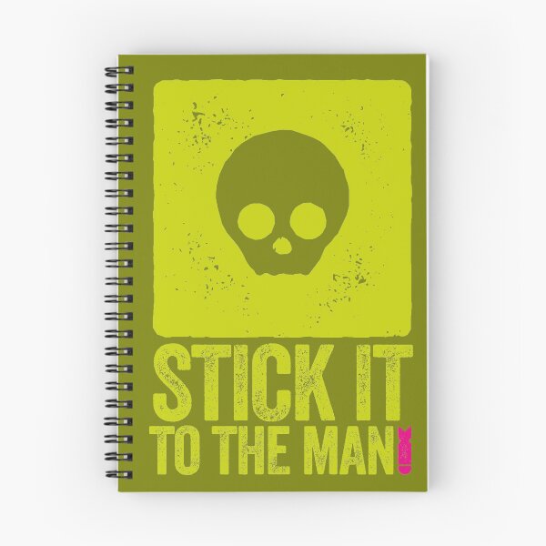 Item preview, STICK IT TO THE MAN - SKULL MOTIF designed and sold by Clifford Hayes.