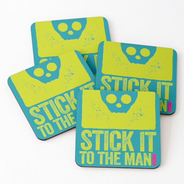 Item preview, STICK IT TO THE MAN - SKULL MOTIF designed and sold by Clifford Hayes.
