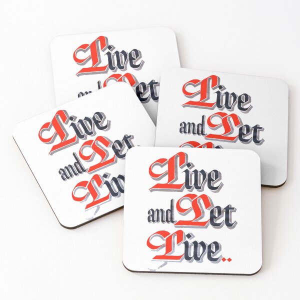 Item preview, Live And Let Live - AA Slogan  designed and sold by SoberTeeCo.