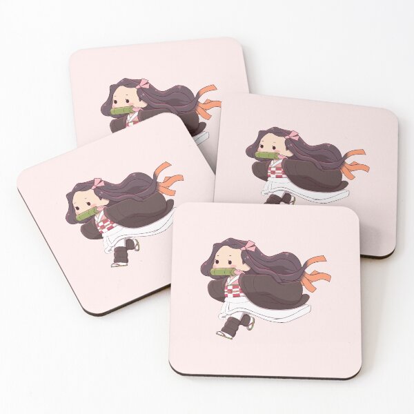 Nezuko Runing Coasters (Set of 4)