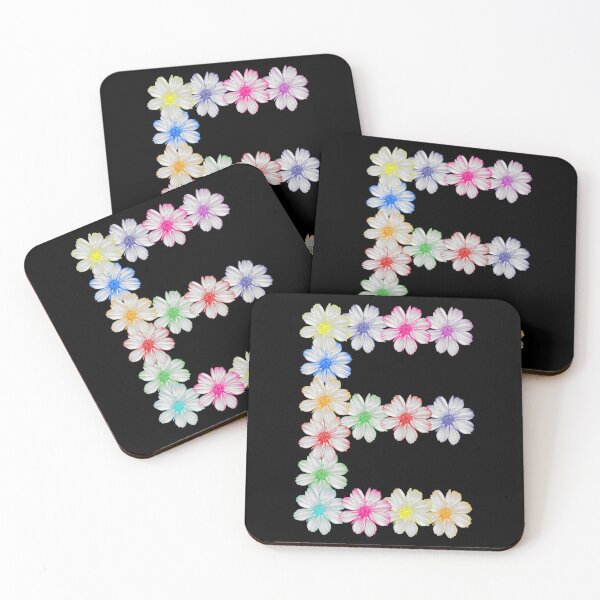 Item preview, Letter E from floral, floral, cosmee flowers designed and sold by rhnaturestyles.