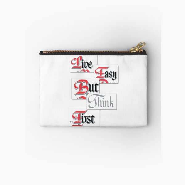 Item preview, Live Easy But Think First - AA Slogan  designed and sold by SoberTeeCo.