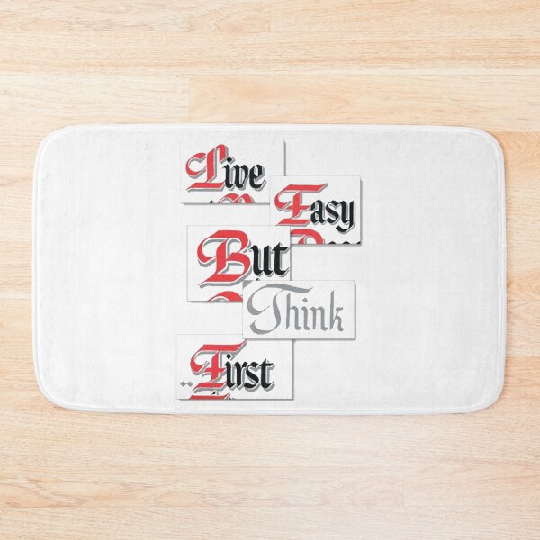 Item preview, Live Easy But Think First - AA Slogan  designed and sold by SoberTeeCo.