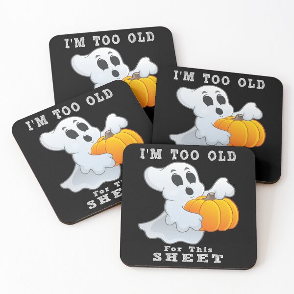 Item preview, I'm Too Old For This Sheet - Halloween Ghost, Christmas and Birthday Party Gift Ideas designed and sold by ASClothDesign.