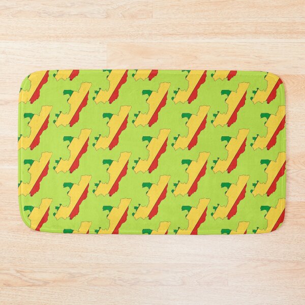 Item preview, Republic of Congo Map With Congolese Flag designed and sold by Havocgirl.