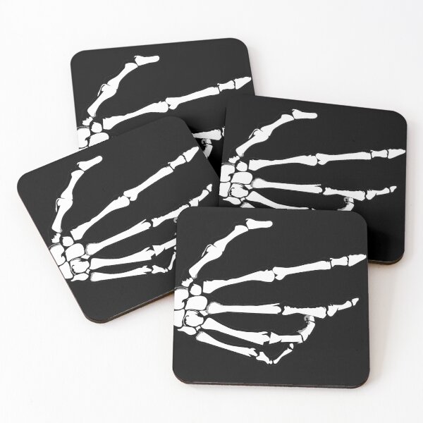 Item preview, Skeleton hand (black) designed and sold by LangostaRR.
