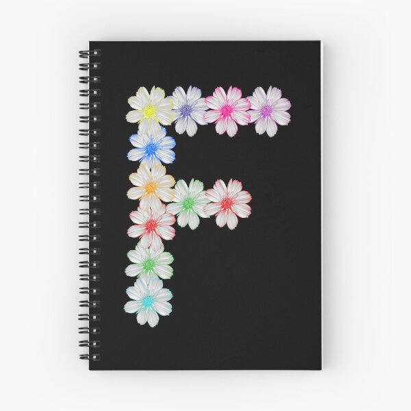 Item preview, Letter F from flowers, floral, cosmee flowers designed and sold by rhnaturestyles.