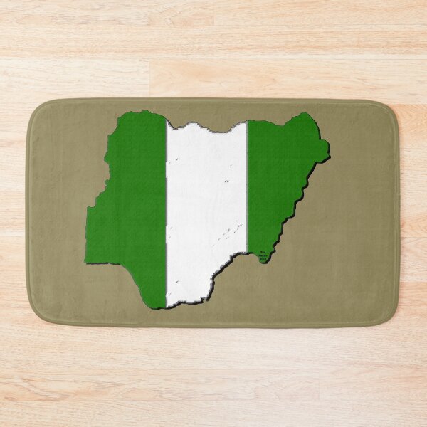 Item preview, Nigeria Map With Nigerian Flag designed and sold by Havocgirl.