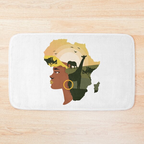 Item preview, Africa with elephant and giraffe. designed and sold by emphatic.