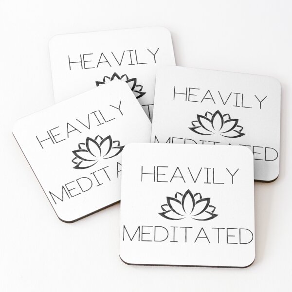 Item preview, Heavily Meditated - Mindfulness  designed and sold by SoberTeeCo.