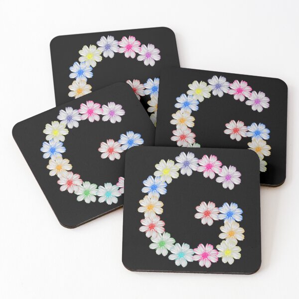 Item preview, Letter G from floral, floral, cosmee flowers designed and sold by rhnaturestyles.