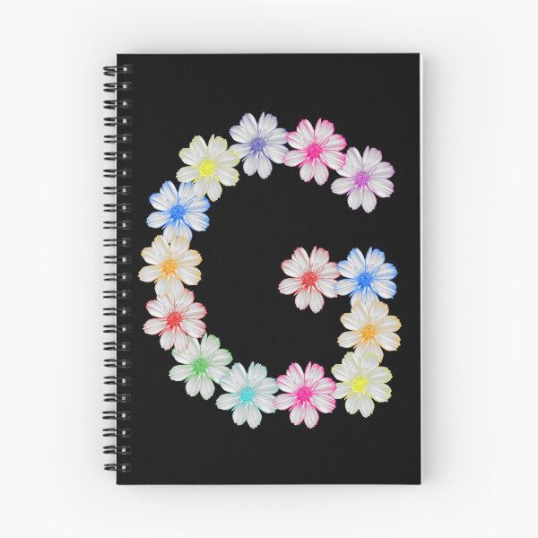 Item preview, Letter G from floral, floral, cosmee flowers designed and sold by rhnaturestyles.