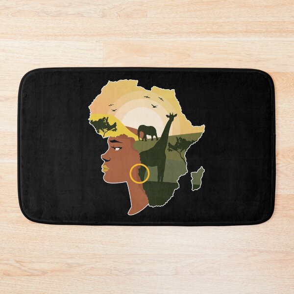 Item preview, Africa with elephant and giraffe. designed and sold by emphatic.