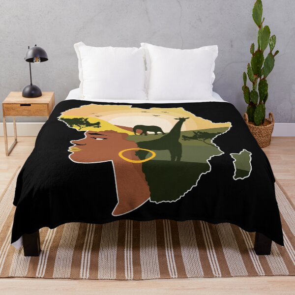 Item preview, Africa with elephant and giraffe. designed and sold by emphatic.