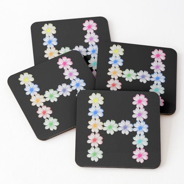 Item preview, Letter H from flowers, floral, cosmee flowers designed and sold by rhnaturestyles.