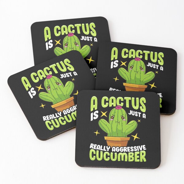 Item preview, Cute A Cactus Is Just a Really Aggressive Cucumber designed and sold by perfectpresents.
