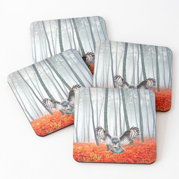Item preview, Great Grey Owl in Autumn designed and sold by FineArtography.