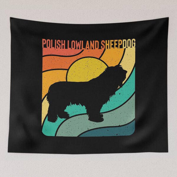 Item preview, Polish Lowland Sheepdog Dog Vintage Gift Pet Lover designed and sold by rafaeltto.