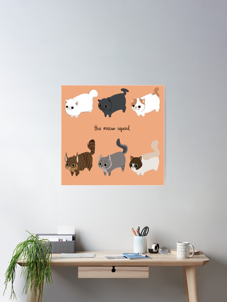 Thumbnail 1 of 3, Poster, The Meow Squad designed and sold by reimenayee.