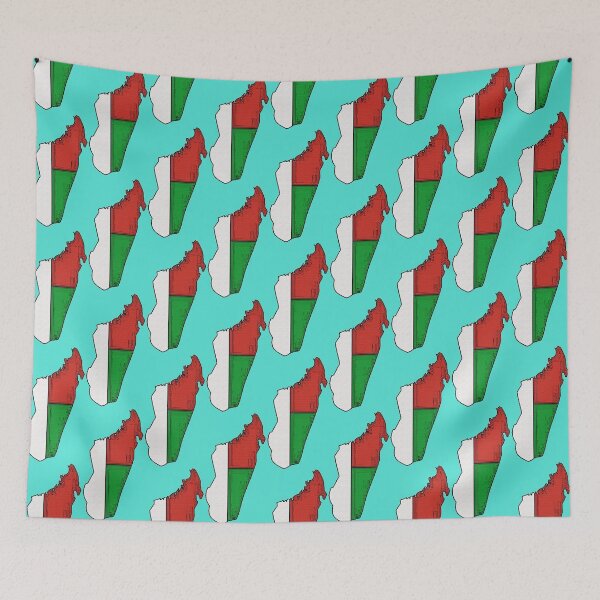 Item preview, Madagascar Map With Malagasy Flag designed and sold by Havocgirl.