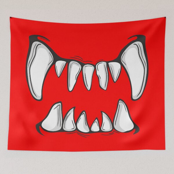 Item preview, Creepy Halloween Party Costume Feast day Shirt Monster Teeth All hallows eve Jaw Maw Scary Fangs designed and sold by lxmag.