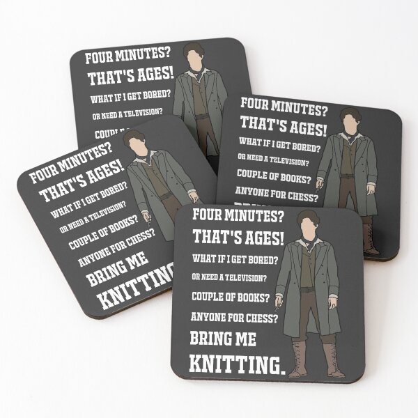 Item preview, The 8th Doctor: "Four minutes? That's ages!" (White) designed and sold by sci-fi-nerd.