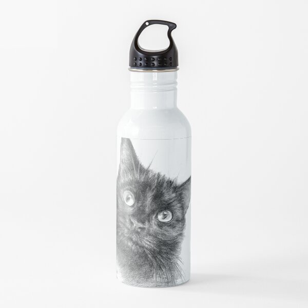 Danny Black Cat Water Bottle