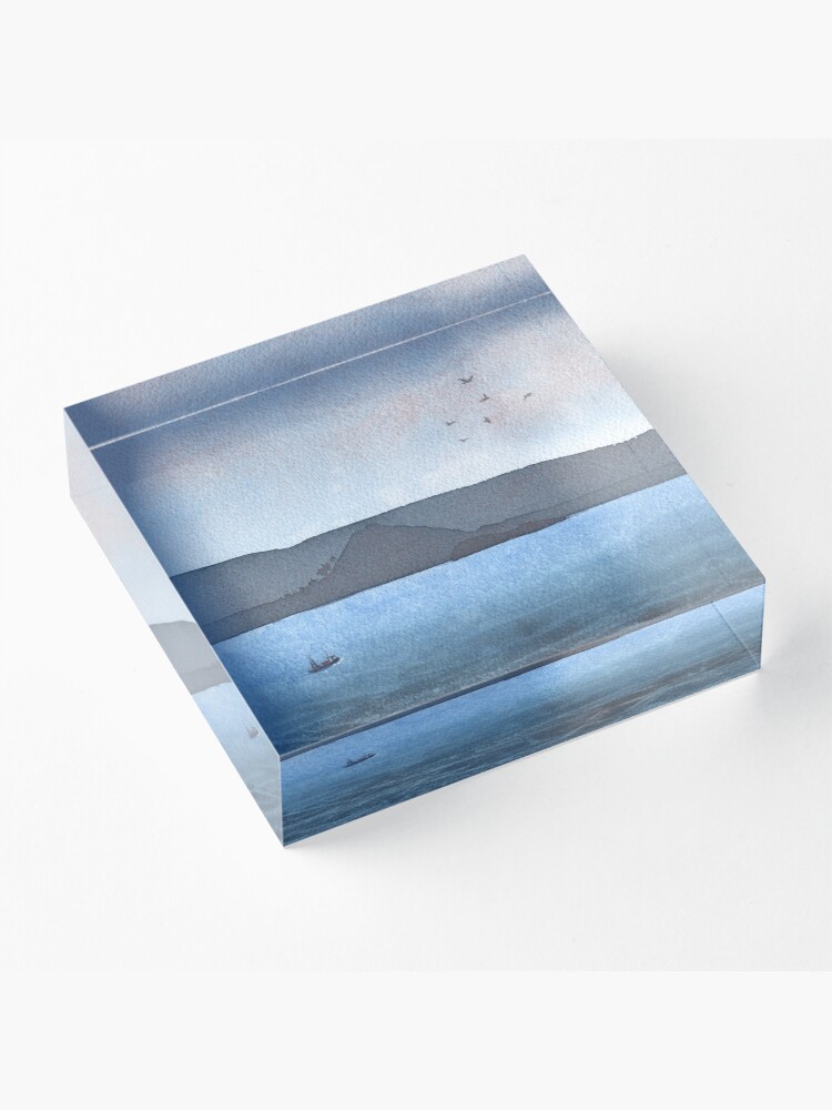 Alternate view of Berwick Law and Craig Leith, November 2018 Acrylic Block